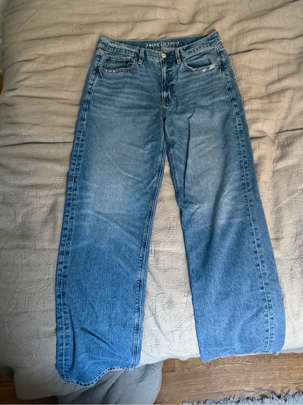 American Eagle Outfitters Blue Straight Leg Jeans